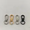 Hebilla Superior Circular Pequeña de 3 Puntos Láser, Hebilla Gancho Redondo Cola de Cerdo Giratorio para Correa de Aleación de Zinc, Accesorios de Ferretería para Bolsos Llavero