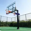 Cesta de basquete externa, padrão para adultos interna, para uso doméstico, adequada para treinamento, permite enterradas e é ajustável em altura. Cesta de basquete e aro de basquete