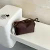 Moda Retro Bolso de Tofu de Gran Capacidad Bolso de Hombro de Nicho de Gama Alta Lujo Ligero Estilo Coreano Bolso de Mano Casual Transfronterizo