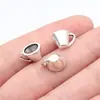 11,6X8X7,1Mm 0,98g Prata Antiga Europeu e Americano Mais Vendido Pingente de Copo d'Água 3D