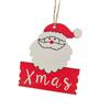 Nuevo Árbol de Navidad de Madera Muñeco de Nieve Colgante de Viruta de Madera Popular Transfronterizo Colorido Viruta de Madera Adorno de Navidad Colgante en Stock