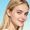 Brincos de Moissanita Cor D em Prata de Lei S925 com Quatro Garras, Brincos de 1 Quilate para Mulheres, Brincos de Nicho de Luxo, Atacado de Exportação