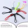 Corda de silicone de duas cabeças pvc gota de plástico zíper cabeça corda de mergulho cordão pvc plástico puxar cabeça zíper cabeça cauda corda