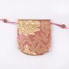 Bolso de brocado de tamaño pequeño, venta al por mayor, pulsera de nogal con cuentas de Buda, bolso de dulces, bolso de brocado de té Tai Sui, cordón de algodón
