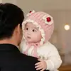 Chapéu de Princesa para Bebê e Criança Pequena Chapéu de Tricô Quente e Espesso para Outono/Inverno com Proteção para Orelhas Chapéu de Lã à Prova de Vento para Bebês