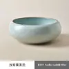 Tazón de Cerámica Azul y Blanco para Té con Diseño de Loto, Tamaño Grande, Accesorio para Ceremonia del Té Casera, Recipiente para Agua, Contenedor de Residuo de Té, Tazón de Té, Extra Grande