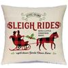 Amazon nuevo tema caliente de Navidad decoración de árbol de Navidad funda de almohada material de lino ventas directas de fábrica