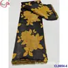 Tecido Jacquard Brocado Antigo Bordado com Fio de Ouro e Prata Tecido de Renda Brocado Africano