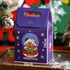 2025 Nova Caixa de Doces de Natal Caixa de Embalagem de Maçã da Véspera de Natal Caixa de Presente de Fruta da Paz Saco de Embalagem para Lanche/Biscoito