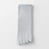 Calcetines de Cinco Dedos para Hombre de Media Caña con Dedos Separados de Algodón Color Sólido Primavera y Verano Delgados Desodorantes Absorbentes de Sudor Antibacterianos Transpirables Calcetines de Negocios Calcetines Cortos