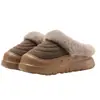 Pantuflas de Algodón con Suela Gruesa para Mujer 2026 Nuevo Invierno para Interiores Hogar Antideslizantes Cálidas con Forro de Terciopelo Puntera Cerrada de Piel para Hombre