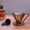 [Novo Filtro de Café] Copo Filtro de Café de Vidro V60 Conjunto Funil para Cafeteira Filtro Papel de Filtro