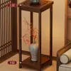 Soporte de Flores de Madera Maciza para Sala de Estar, Soporte de Macetas de Pie, Soporte para Acuario Estilo Chino para Uso Doméstico, Nuevo Modelo 2026 Estante de Exhibición de Plantas en Maceta