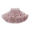Falda de tutú para niña tela grado A lazo malla súper esponjosa falda media falda de princesa para niños verano