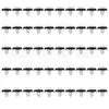 71728806 Adequado para Clipes de Fixação e Fixadores Decorativos de Painel de Porta de Carro com Logo Fiat