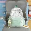 Mochila Ins de Estilo Coreano Nueva y Linda de Dibujos Animados para Mujer, Mochila Escolar para Estudiantes con Gran Capacidad y Graffiti Lindo, Mochila Dulce para Mujer