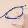 Pulsera de Mano Tejida a Mano Ojo del Diablo Caliente Transfronteriza Ojo Azul Cuerda Roja Aleación Elefante Tortuga Palma