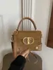 Bolsa Cuadrada Pequeña de Bloques de Color al por Mayor Bolso Elegante de Temperamento 2025 Versátil Cerradura Bolso de Hombro Único Estilo Pequeño Chanel Bolso Cruzado