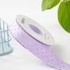 Cinta de encaje de onda con lunares de 2.5 cm accesorios para el cabello lazo cinta para embalaje accesorios para ropa tela decorativa DIY