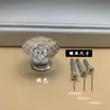 Alça de Acrílico Transparente Base Diferente Formato de Diamante Redondo Caixa de Joias Gaveta Armário Maçaneta de Porta Maçaneta Bolsa