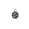 10x 13mm aleación de zinc accesorios DIY retro sol luna estrella redondo marca colgante collar pulsera accesorios de joyería al por mayor