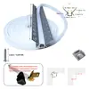 Kit de carcaça com ranhura de alumínio kit de fita de LED acessórios de ranhura de alumínio para LED ranhura de lâmpada embutida acessórios de ranhura de alumínio para teto