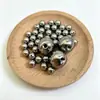 Esfera de aço perfurada de superfície brilhante polida 201, esfera de aço roscada para rosqueamento, esfera de aço maciço furada com roscas, esfera de ferro, esfera de rolamento