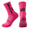 Calcetines de Fútbol Antideslizantes Fs, Calcetines Deportivos de Media Pantorrilla para Hombres y Mujeres, Transpirables, Absorbentes de Sudor, Calcetines con Parte Inferior de Toalla Engrosada