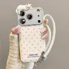 Adecuado para fundas de teléfono Apple 18 Pro Max y iPhone 18 Pro, con un moderno estilo coreano de estética de alta gama y un lindo diseño de gato durmiendo