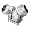 Máquina mezcladora de ocho esquinas y cuatro cabezales para rodajas de raíz de loto, papas fritas, cacahuates y nueces; máquina sazonadora para snacks; sistema de dispensación automática para el tambor de mezcla