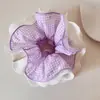 Nuevo Diseño Coreano de Nicho Hecho a Mano Encaje Plisado Encaje Banda para el Cabello Doble Capa Intestino Grande para el Cabello Accesorios para el Cabello