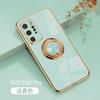 Para Huawei Pura70Pro Phone Case Mate60 galvanizado cor sólida Nova12 Car Ring M50 Capa protetora