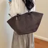 Bolso de Hombro Transfronterizo de Alta Gama para Viajes Diarios, Bolso de Hombro Tejido de Tendencia Retro para Viajes Diarios, Bolso de Gran Capacidad Moderno y Elegante para Debajo del Brazo