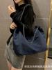 Grande capacidade 2024 Nova bolsa jeans outono feminina versátil bolsa de ombro com corrente bolsa de pano bolsa tote de alta qualidade