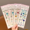 Pegatinas de Diamantes para Niños, Pegatinas de Gemas para Niñas, Pegatinas Faciales de Maquillaje para Escenario, Pegatinas 3D de Cristal para la Frente de Princesa, Pegatinas de Cristal