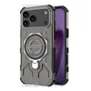 Funda Adecuada para Teléfono Móvil Apple 17Promax con Soporte Giratorio Iphone17Pro Nueva Transparente 16Pro Succión Magnética