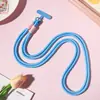 Cordón para Teléfono Color Sólido Cuerda Larga Antiperdida Bandolera Lateral Cordón para Teléfono Cuerda Colgante Antiperdida Colgante Resistente Personalizado Correa para el Hombro Cuerda de Colores