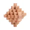 Cerradura Kongming de Mortaja y Espiga de Haya Cerradura Luban Juguete de Ocio para Niños Barril de Vino de Madera Juguete Educativo Transfronterizo para Personas Mayores