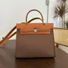 Bolso de Lona Impermeable de Lujo Ligero de Nueva Entrada Transfronteriza Bolso de Inicio Kelly Bolso de Mano para Mujer de Cuero Genuino para Hombro Cruzado