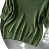 Comércio Exterior Outono-Inverno Estilo Casual Camiseta Básica Fina de Gola Alta para Mulheres, Blusa de Tricô Elegante de Cinco Mangas, Novo Modelo 2026
