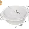 SANADA Tazón para cocinar al vapor en microondas japonés fiambrera para el hogar caja para cocinar al vapor de verduras multifuncional para trabajadores de oficina tazón para cocinar al vapor para bebés