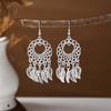 Aretes Étnicos Imitación Plata Miao Aretes Retro Largos con Borlas Atracciones Aretes Estilo Antiguo Aretes Miao para Mujer Venta al por Mayor