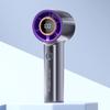 Novo portátil 120 de alta velocidade display digital pequeno ventilador ao ar livre portátil grande vento USB recarregável desktop mini fan