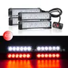 Luces estroboscópicas de alta potencia para coche uno a cuatro 6 luces luces de techo luces estroboscópicas de 24 LED luces de advertencia en las luces de rejilla luces laterales