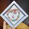 Libro Caperucita Roja Mismo Estilo Estudiante Pulsera de Glaseado de Palomitas de Maíz Hecha a Mano con Cuentas Dibujos Animados Cristal Pulsera Infantil Venta al por Mayor Cajas de Regalo