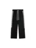 Pantalones deportivos gruesos de punto para hombre con forro polar para otoño e invierno, pierna recta, corte holgado, estilo americano, modernos, casuales y adecuados para adolescentes, hechos de algodón