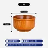 Tigela de madeira feita à mão para uso doméstico, para crianças comerem, tigela de madeira maciça, sobremesa, salada, frutas, tigela grande, tigela para sopa e macarrão, talheres de madeira