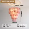 Lámpara de araña para sala de estar de Murano, luz principal para el recibidor, villa de lujo francés, escalera de doble altura, espacio abierto, lámpara colgante giratoria para hotel
