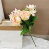 Rosa Flor Artificial Nueva Rosa Multicabezal Flor Artificial Rosa Elsa Decoración para el Hogar Flor Artificial Atrezzo para Escena Venta al por Mayor
