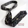 Gravata Impressa Estilo Retro Hong Kong 8cm Amarrada à Mão para Casamento Masculino, Apresentação, Uso Diário, Acessórios para Terno Formal